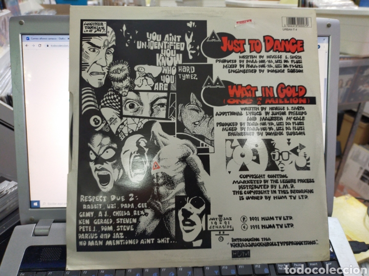 Discos de vinilo: Para-noi-ya maxi just yo dance 1991 - Foto 2