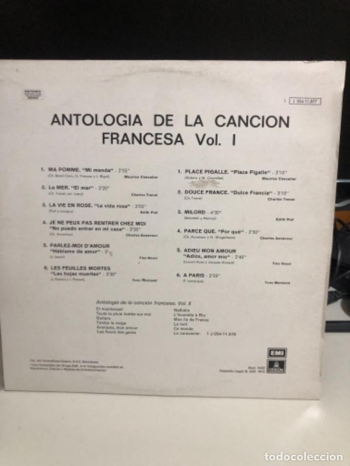 Discos de vinilo: Disco vinilo Antologia de la canci&oacute;n francesa - Foto 2
