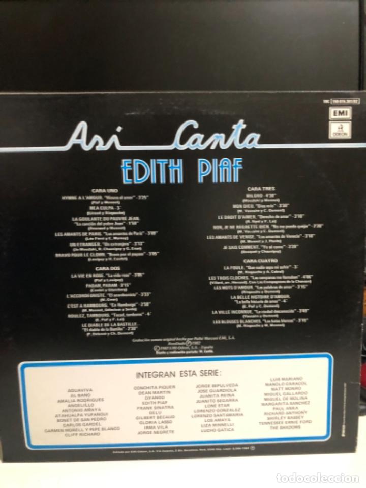 Discos de vinilo: Disco vinilo Edith Piaf As&iacute; canta - Foto 2