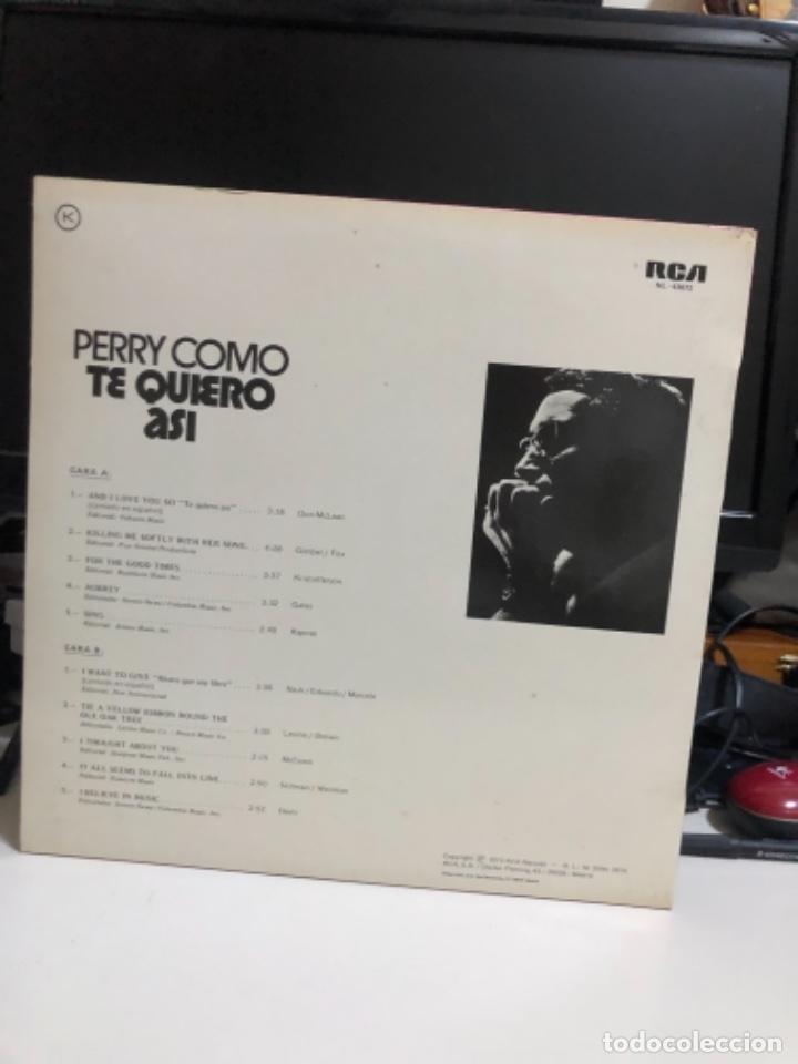 Discos de vinilo: Disco vinilo Perry Como Te quiero as&iacute; - Foto 2