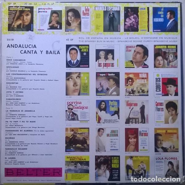 Discos de vinilo: Andalucia Canta Y Baila - Various - Foto 2