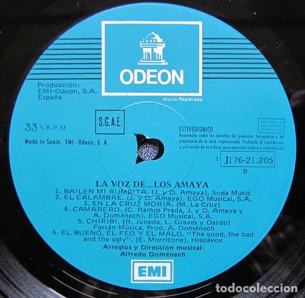 Discos de vinilo: La Voz De... Los Amaya - Los Amaya - Foto 5