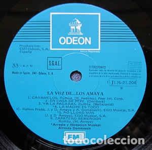 Discos de vinilo: La Voz De... Los Amaya - Los Amaya - Foto 7