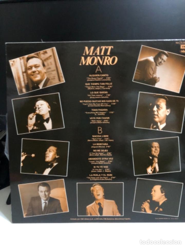 Discos de vinilo: Disco vinilo Matt Monro Grandes &eacute;xitos en espa&ntilde;ol - Foto 2