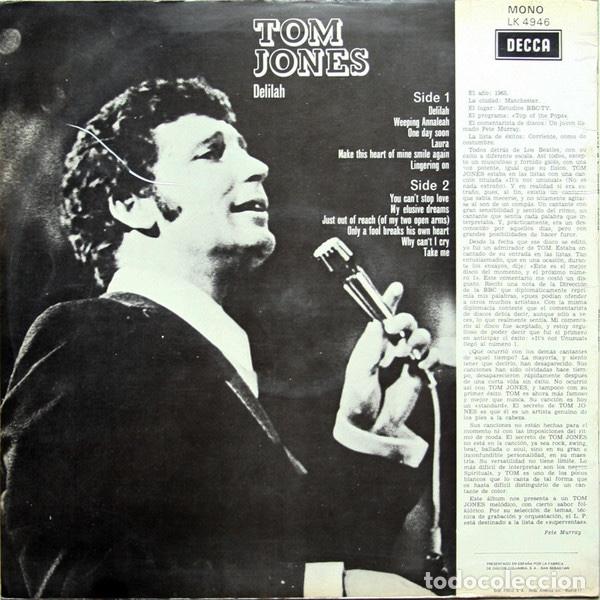 Discos de vinilo: Tom Jones &lrm;&ndash; Delilah - Foto 2