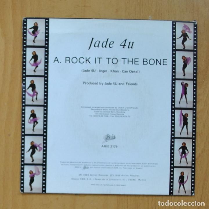 Discos de vinilo: JADE 4U - ROCK IT TO THE BONE - SINGLE - Foto 2