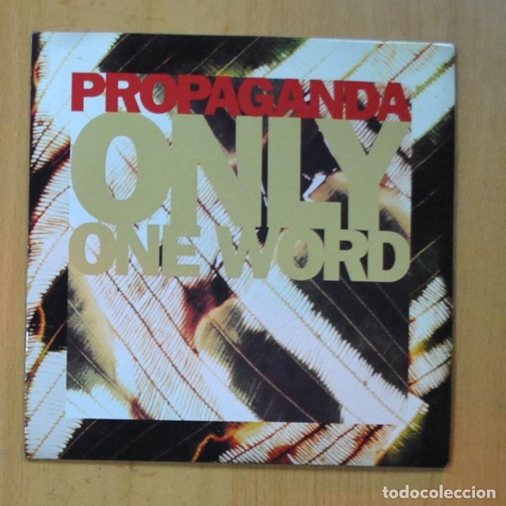 Discos de vinilo: PROPAGANDA - ONE WORD / SPACES - SINGLE - Foto 1