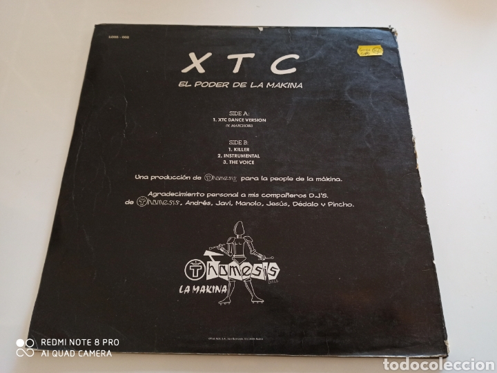Discos de vinilo: Marchori DJ - XTC - El Poder De La Makina (12&rdquo;) - Foto 2