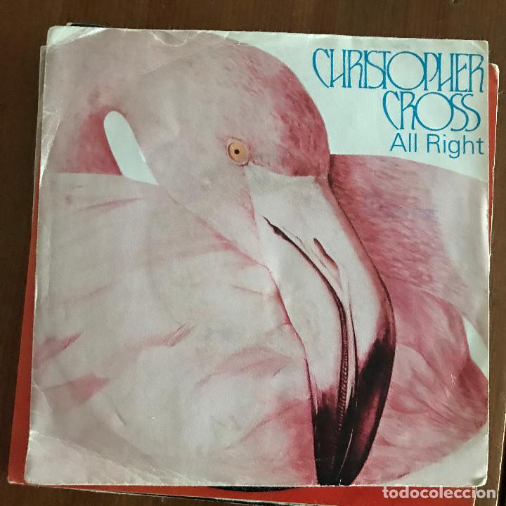 Discos de vinilo: CHRISTOPHER CROSS - ALL RIGHT / LONG WORLD - SINGLE WEA SPAIN 1983 - Foto 1