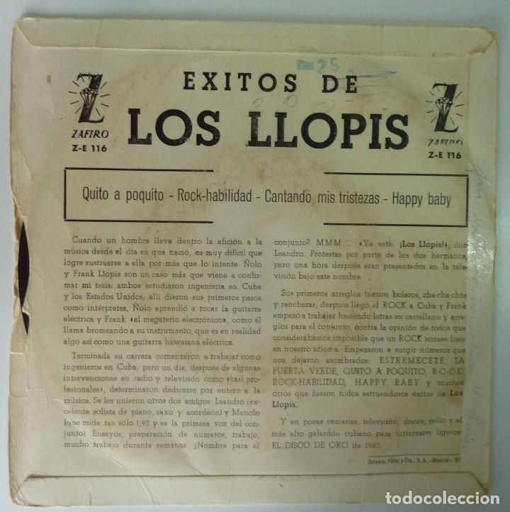Discos de vinilo: LOS LLOPIS // EXITOS DE LOS LLOPIS+3 //1960 // EP - Foto 2