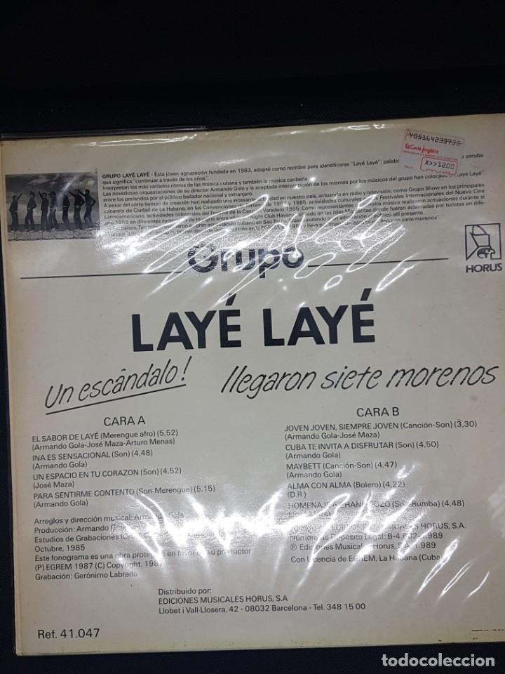 Discos de vinilo: LAY&Eacute; LAY&Eacute; Llegaron 7 morenos CUBA - Foto 2