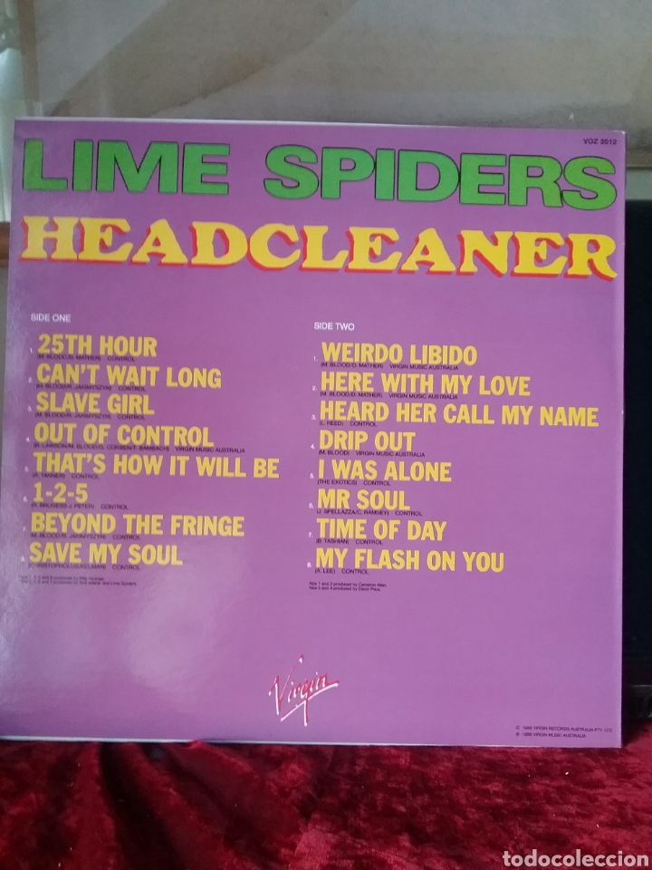 Discos de vinilo: LIME SPIDERS 1988 Virgin Records - Foto 2