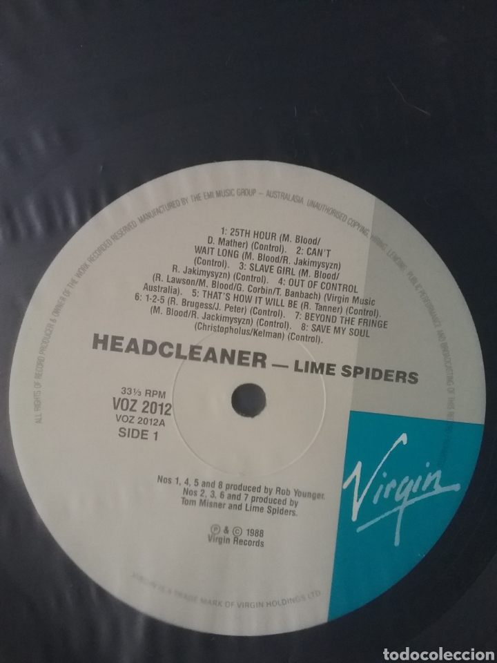 Discos de vinilo: LIME SPIDERS 1988 Virgin Records - Foto 3