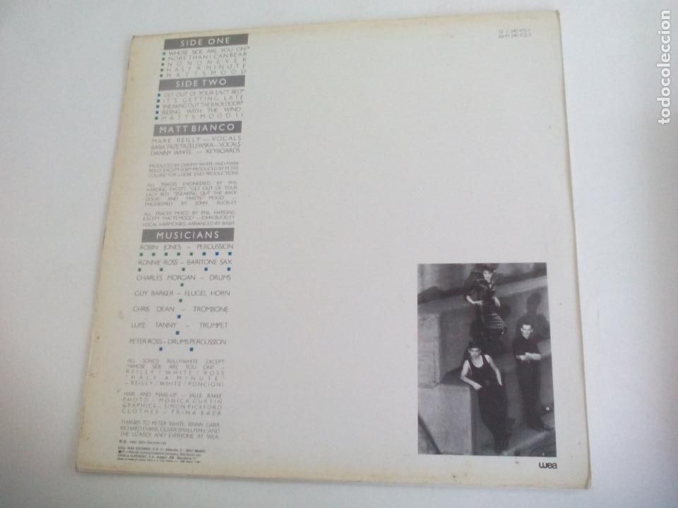Discos de vinilo: MATT BIANCO - WHOSE SIDE ARE YOU ON - LP - WEA 1984. - Foto 2