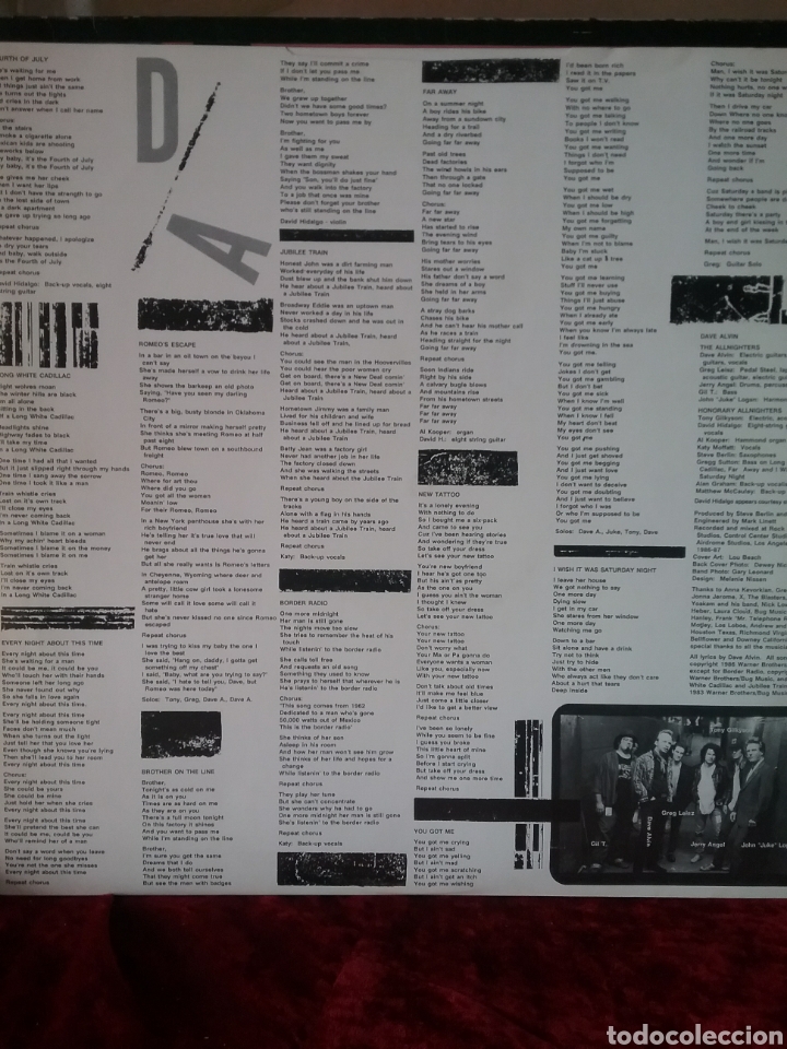 Discos de vinilo: DAVE ALVIN 1987 DEMON RECORDS - Foto 3
