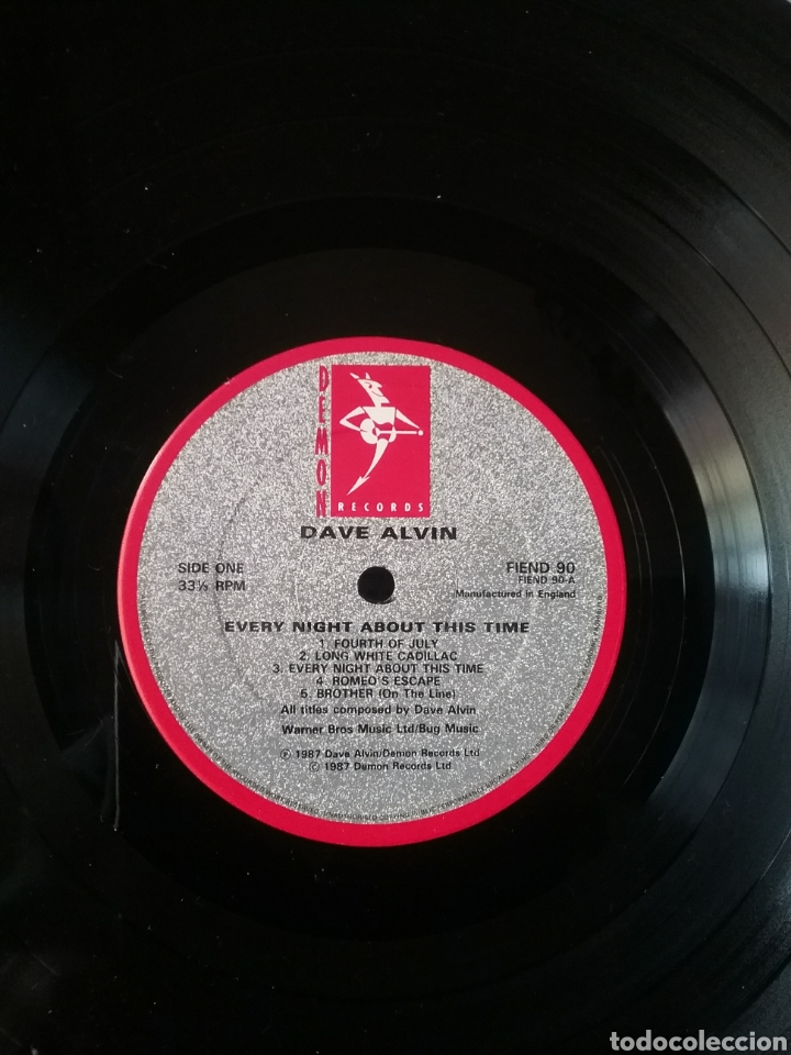 Discos de vinilo: DAVE ALVIN 1987 DEMON RECORDS - Foto 6