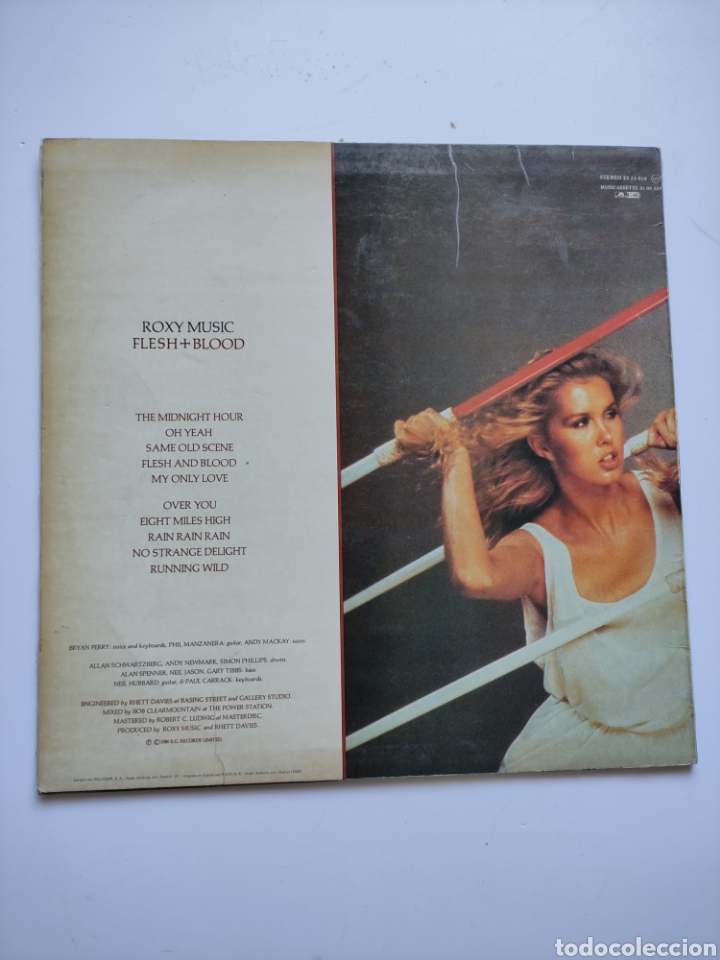 Discos de vinilo: Roxy music flesh+blood - Foto 2