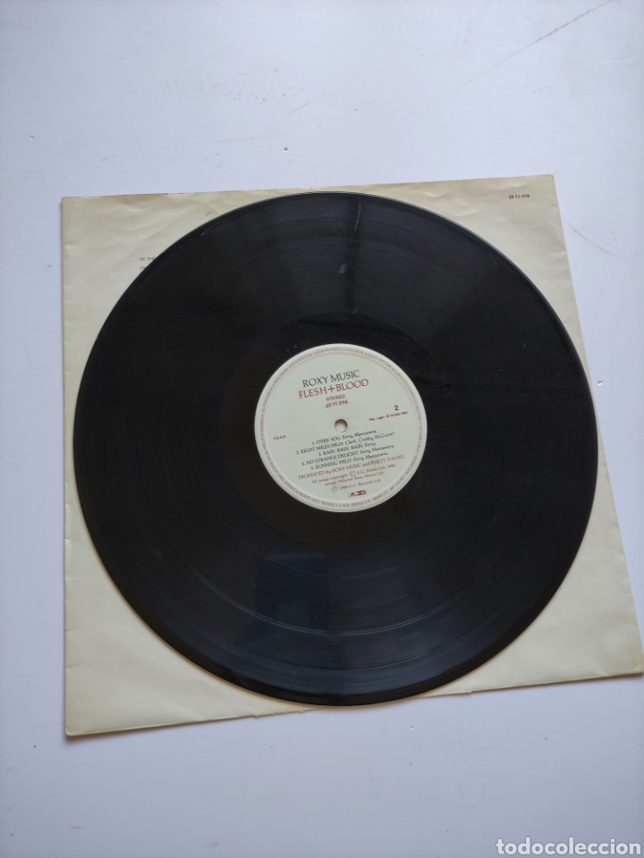 Discos de vinilo: Roxy music flesh+blood - Foto 3