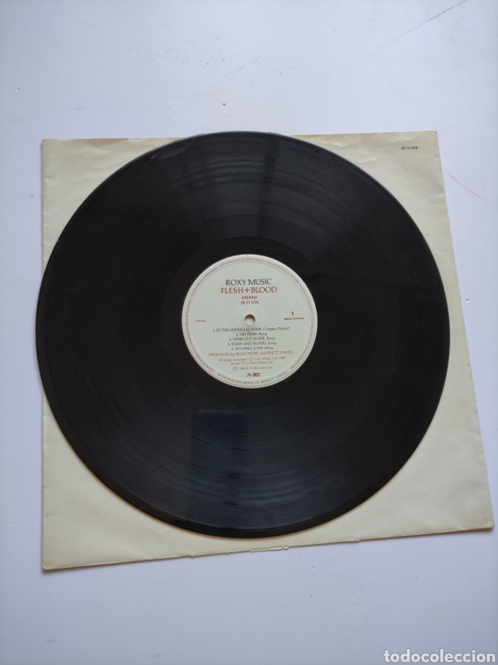 Discos de vinilo: Roxy music flesh+blood - Foto 4