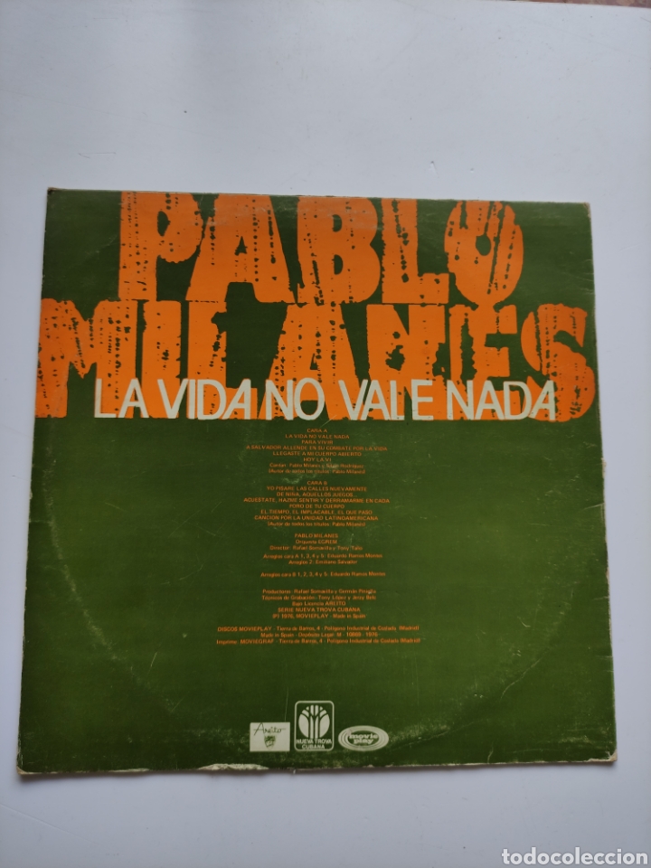 Discos de vinilo: Lp Pablo Milan&eacute;s - Foto 2