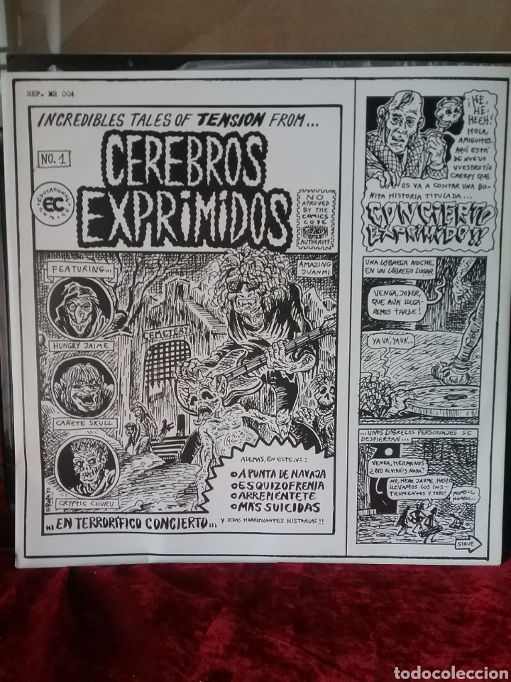 Discos de vinilo: CEREBROS EXPRIMIDOS 1990 Munster Records - Foto 4