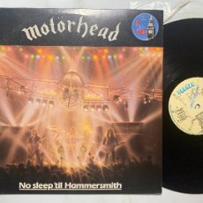 Discos de vinilo: LP MOTÖRHEAD NO SLEEP 'TIL HAMMERSMITH EDICION ESPAÑOLA DE 1981. Lote 238256715