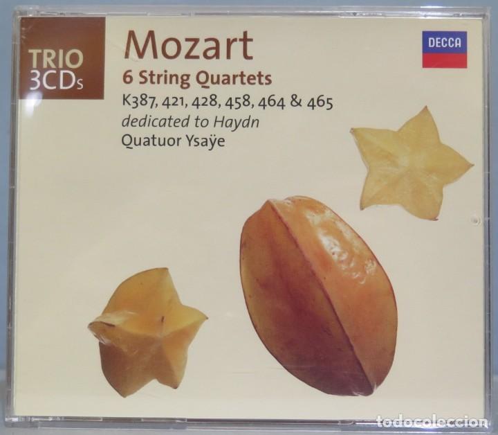 Discos de vinilo: 3 CD. 6 STRINGS QUARTETS. MOZART - Foto 1