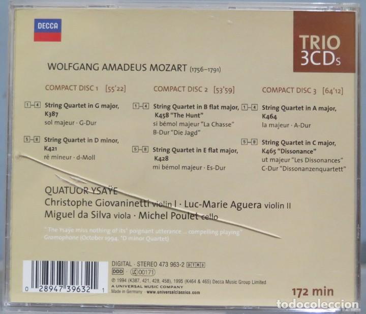 Discos de vinilo: 3 CD. 6 STRINGS QUARTETS. MOZART - Foto 2