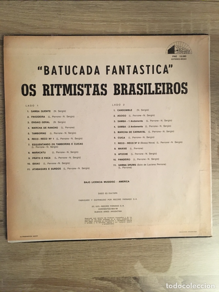 Discos de vinilo: Disco vinilo Batucada fant&aacute;stica promocional - Foto 2