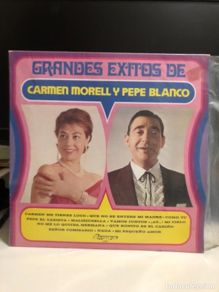 Discos de vinilo: Disco vinilo Grandes &eacute;xitos de Carmen Morell y Pepe Blanco - Foto 1