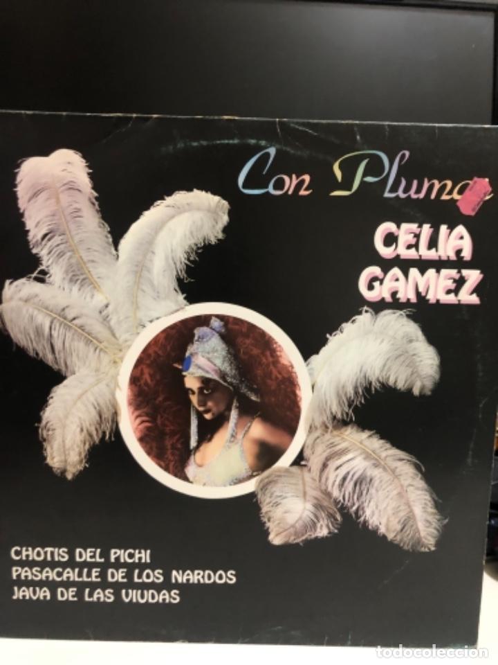 Discos de vinilo: Disco vinilo Celia G&aacute;mez Con Plumas - Foto 1