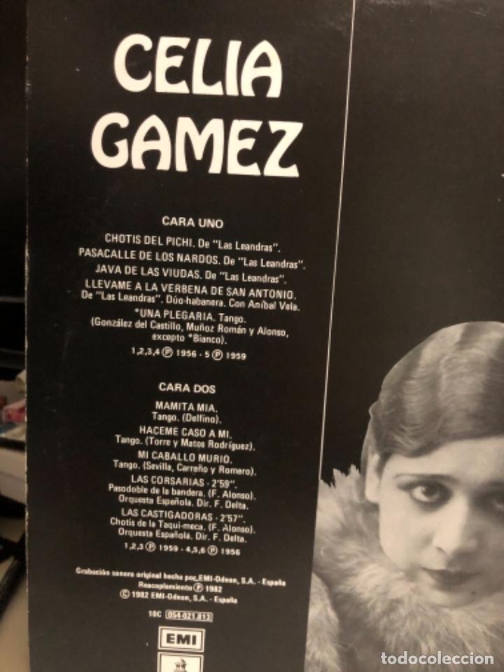 Discos de vinilo: Disco vinilo Celia G&aacute;mez Con Plumas - Foto 3