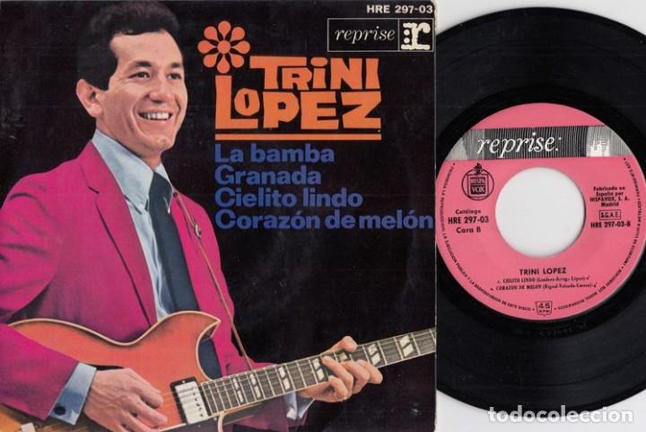 Discos de vinilo: TRINI LOPEZ - LA BAMBA - EP DE VINILO EDICION ESPA&Ntilde;OLA - Foto 1