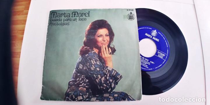 Discos de vinilo: MARTA MOREL-SINGLE BALADA PARA UN LOCO - Foto 1