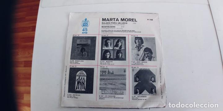 Discos de vinilo: MARTA MOREL-SINGLE BALADA PARA UN LOCO - Foto 2