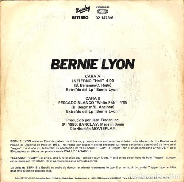 Discos de vinilo: Bernie Lyon &lrm;&ndash; Infierno - Foto 2
