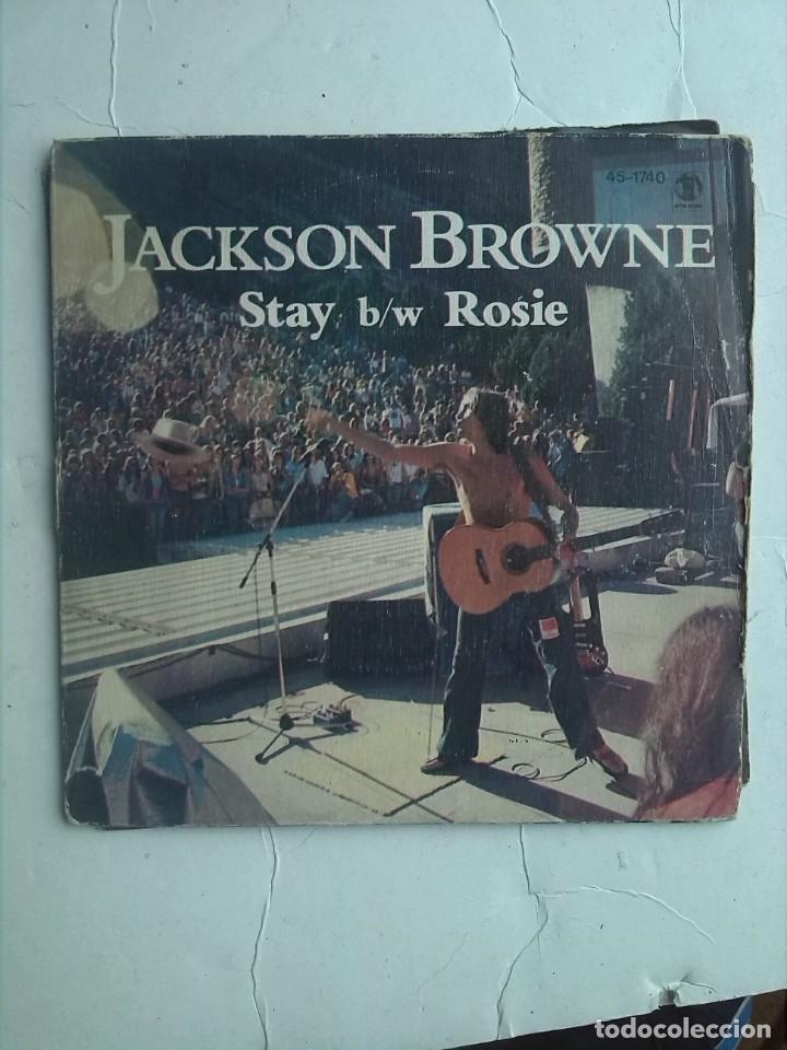 Discos de vinilo: JACKSON BROWNE - STAY ROSIE 7&rdquo; SINGLE - Foto 1