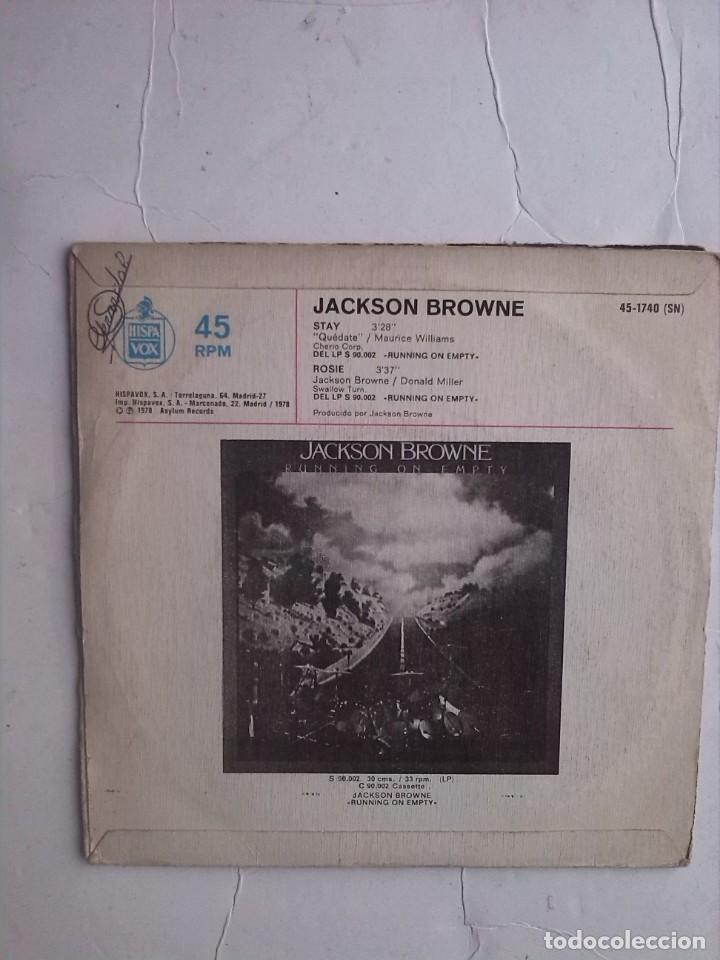 Discos de vinilo: JACKSON BROWNE - STAY ROSIE 7&rdquo; SINGLE - Foto 2