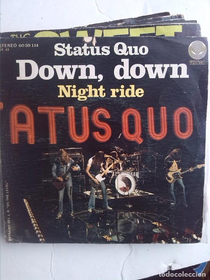 Discos de vinilo: STATUS QUO- DOWN DOWN 7&rdquo; SINGLE - Foto 1