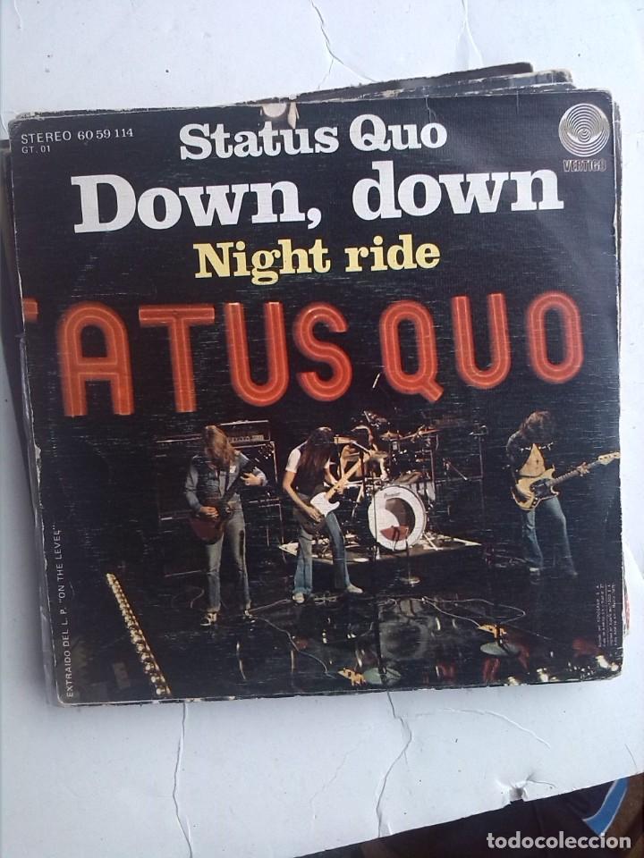 Discos de vinilo: STATUS QUO- DOWN DOWN 7&rdquo; SINGLE - Foto 2