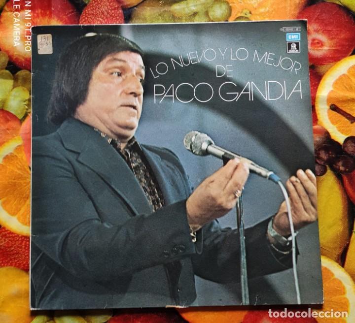 Disques de vinyle: LIQUIDACION LP EN PERFECTO ESTADO - LO NUEVO Y LO MEJOR DE PACO GANDIA (a&ntilde;os 1979 - 1981)