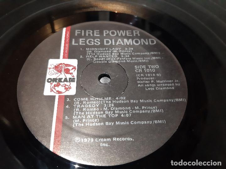 Discos de vinilo: LEGS DIAMOND -FIRE POWER- (1979) LP DISCO VINILO - Foto 2