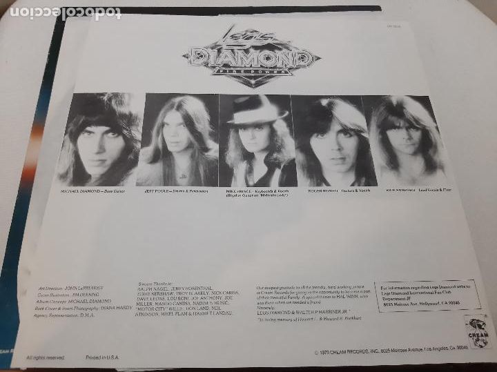 Discos de vinilo: LEGS DIAMOND -FIRE POWER- (1979) LP DISCO VINILO - Foto 5