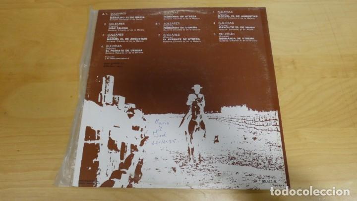 Discos de vinilo: LP DISCO VINILO CANTES DE UTRERA Y ALCALA - Foto 2