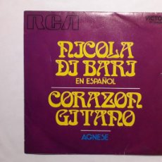 Discos de vinilo: NICOLA DI BARI - CORAZON GITANO + AGNESE. Lote 238835800