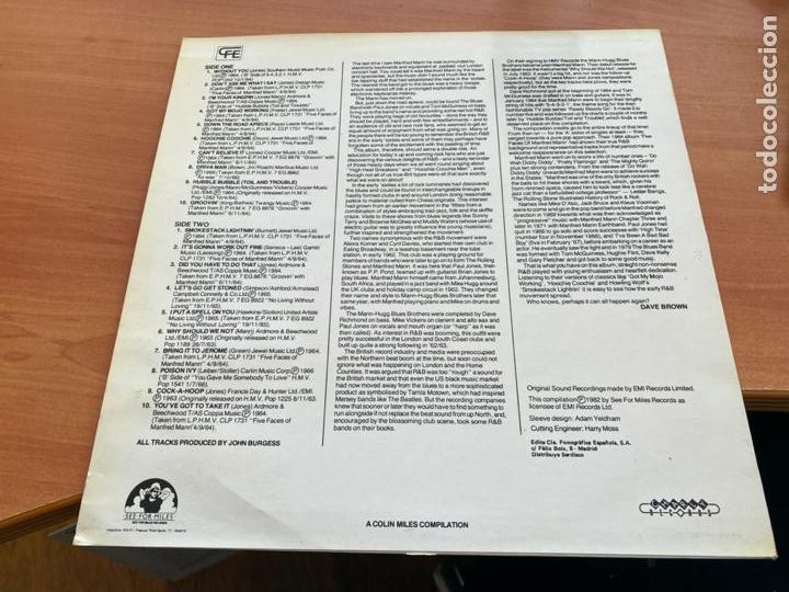 Discos de vinilo: MANFRED MANN (THE R & B YEARS) LP (B-20) - Foto 3
