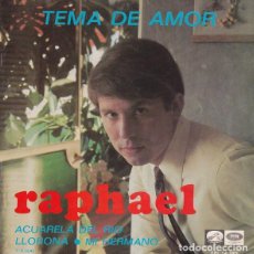 Discos de vinilo: RAPHAEL ‎– TEMA DE AMOR. Lote 238851975
