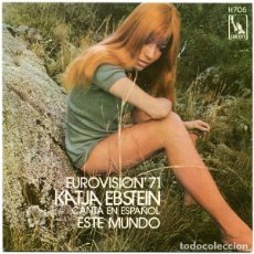 Discos de vinilo: KATJA EBSTEIN ‎– CANTA EN ESPAÑOL ”ESTE MUNDO” (EUROVISIÓN' 71). Lote 238859260