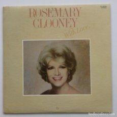 Discos de vinilo: ROSEMARY CLOONEY ‎– WITH LOVE JAPAN,1981 CONCORD JAZZ