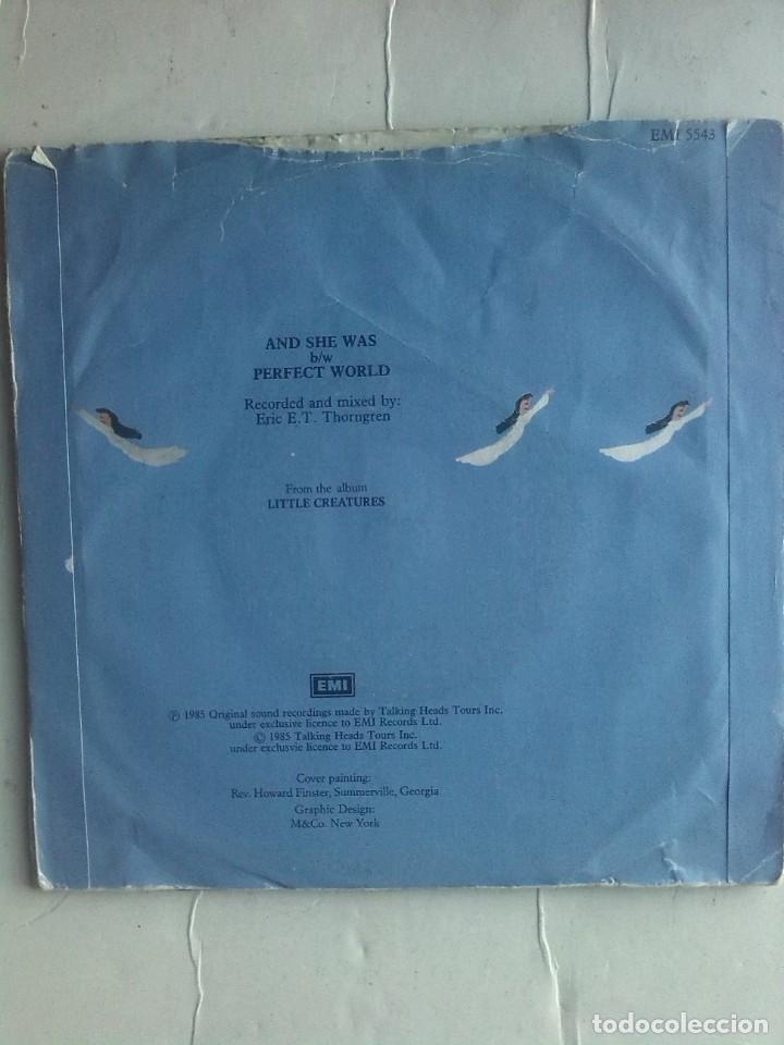 Discos de vinilo: TALKING HEADS - AND SHE WAS SINGLE 7&rdquo; - Foto 2